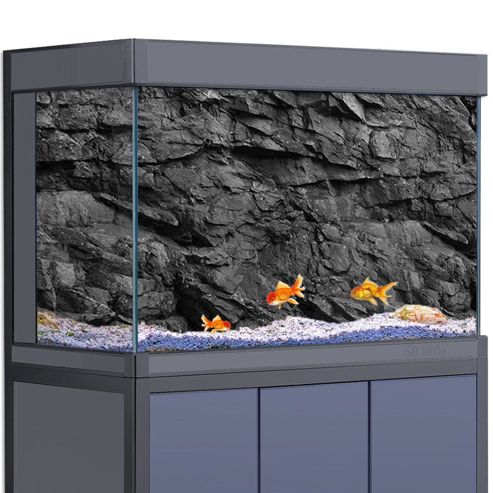 Aquarium Background Stickers - Rock Stone Wall  Marble - Fish Tank Reptile Terrarium Decor Poster