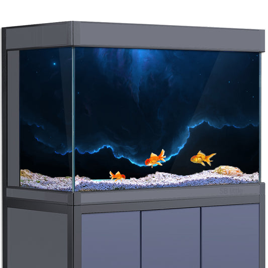 Aquarium Background Stickers - Stars Galaxy - Fish Tank Reptile Terrarium Decor Poster