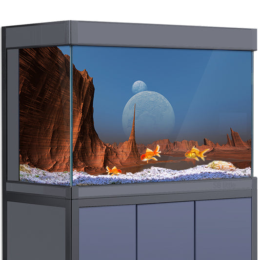 Aquarium Background Stickers - Mars Desert - Fish Tank Reptile Terrarium Decor Poster